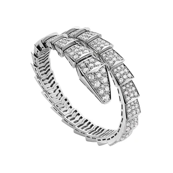 New Fashion Bulgarian Classic Snake Bracelet, Roman Transparent Crystal Full Zircon Platinum Plated, Birthday Gift For Ladies
New Fashion Bulgarian Classic Snake Bracelet, Roman Transparent Crystal Full Zircon Platinum Plated, Birthday Gift For Ladies