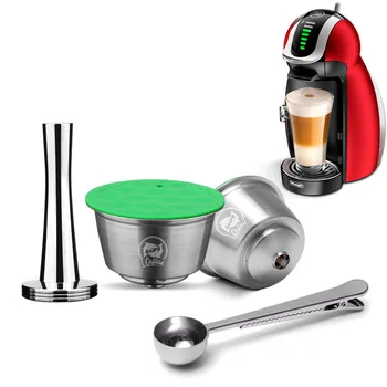 STEEL Metal Reusable Dolce Gusto Capsule Compatible with Nescafe Coffee Machine Refillable Dolci Filter Dripper Tamper
STEEL Metal Reusable Dolce Gusto Capsule Compatible with Nescafe Coffee Machine Refillable Dolci Filter Dripper Tamper