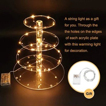 4-Layer Clear LED Light Acrylic Cupcake Stand Cake Display Holder Party Decor Laser Cutting Polishing For Party
4-Layer Clear LED Light Acrylic Cupcake Stand Cake Display Holder Party Decor Laser Cutting Polishing For Party