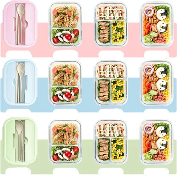 Microwave Special Lunch Box Glass Partitioned Fresh-keeping Box Student Female Korean Version Cute Bento Lunch Box Tableware
Microwave Special Lunch Box Glass Partitioned Fresh-keeping Box Student Female Korean Version Cute Bento Lunch Box Tableware