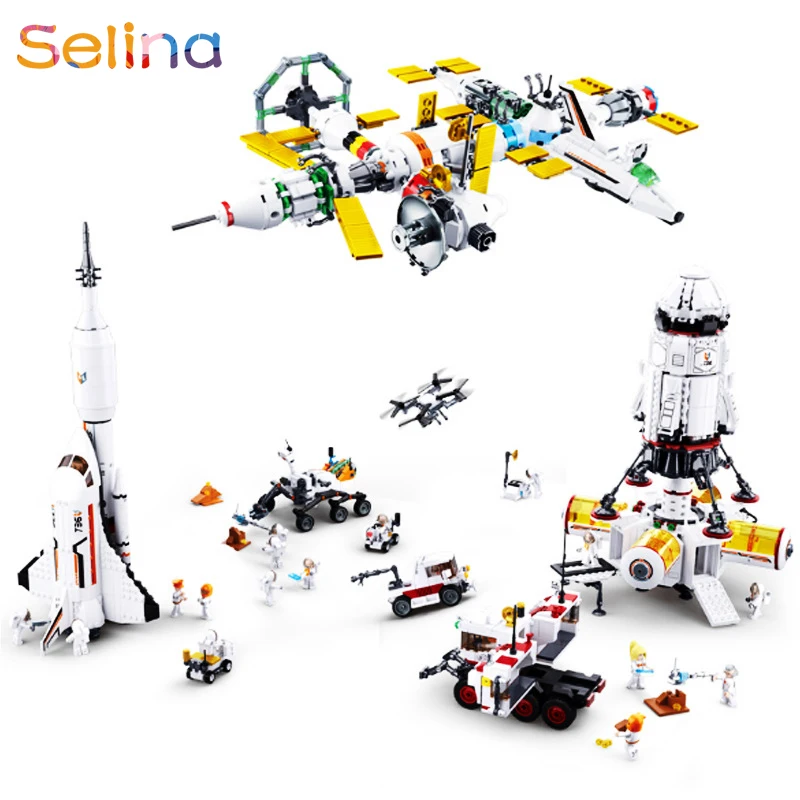 8-in-1 International Space Station Space Base Interstellar Rocket interstellar blocks building blocks Sets space station toys
8-in-1 International Space Station Space Base Interstellar Rocket interstellar blocks building blocks Sets space station toys