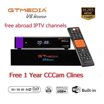 Receptor Gtmedia V8 honor built-in WIFI power by freesat v8 nova DVB-S2 Europe Cline for 3 Years TV Box Same as V9 Super
Receptor Gtmedia V8 honor built-in WIFI power by freesat v8 nova DVB-S2 Europe Cline for 3 Years TV Box Same as V9 Super