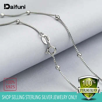 Fashion Small Box With 2MM Beads Chain Necklace S925 Sterling Silver Chain For Women necklaces 40/45cm Long Love Necklace
Fashion Small Box With 2MM Beads Chain Necklace S925 Sterling Silver Chain For Women necklaces 40/45cm Long Love Necklace