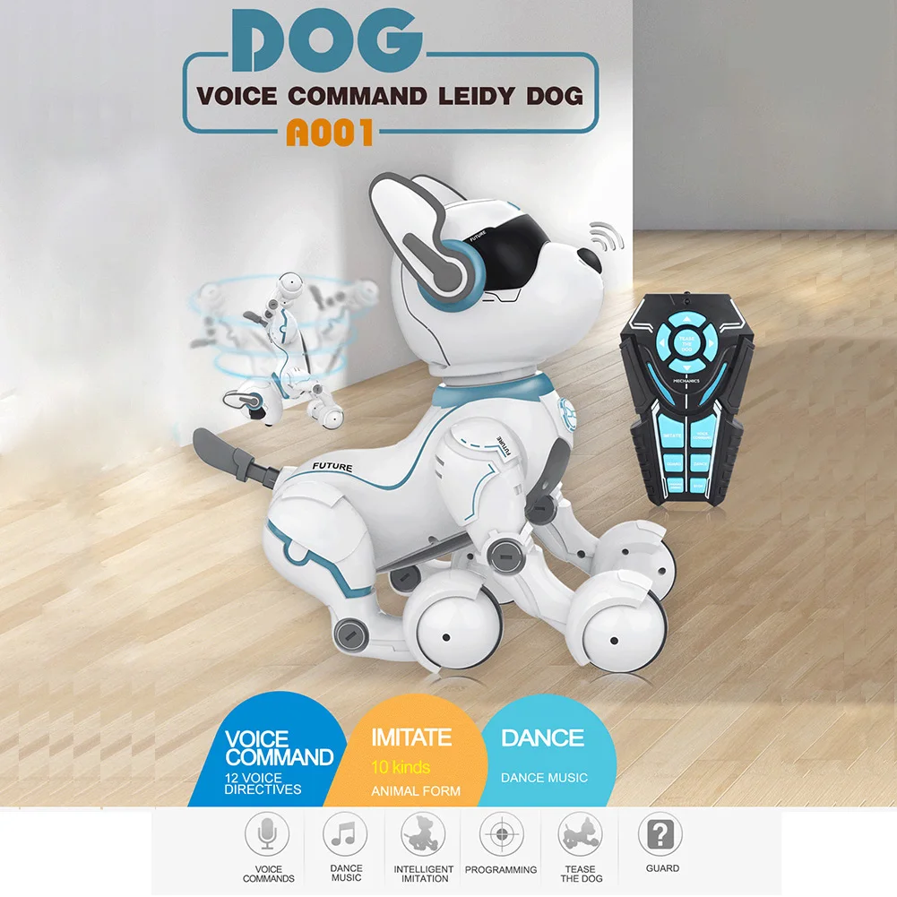 Voice Commands RC Dog Remote Control Intelligent Programming Early Education Boys Children's Toys Electronic Animal Pets Dog
Voice Commands RC Dog Remote Control Intelligent Programming Early Education Boys Children's Toys Electronic Animal Pets Dog