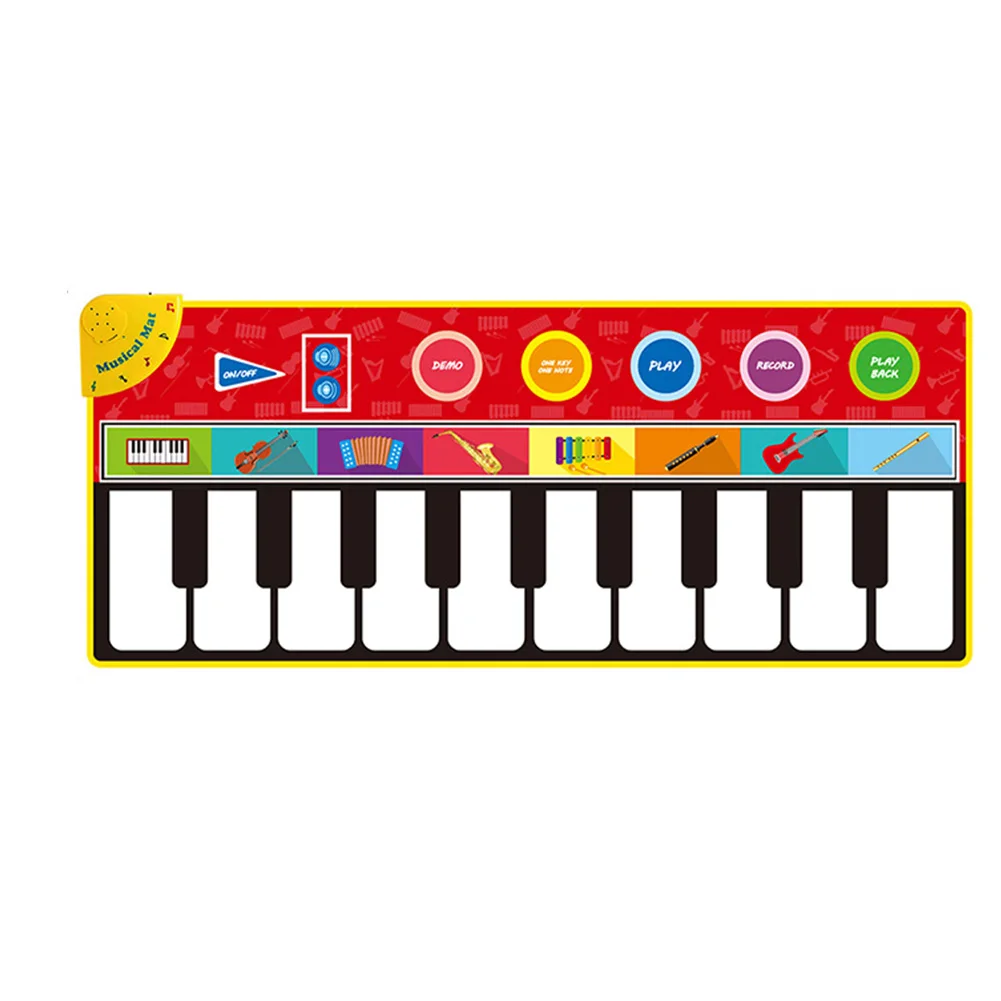 Фото Поющий складной нескользящий ковер детская игрушка музыкальная клавиатура