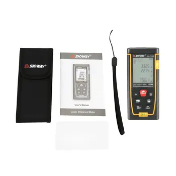 SNDWAY Double Horizontal Bubble Rangefinder Laser Distance Meter Range Battery-Powered Hand Tool Device SW-TG50 70 100 120M
SNDWAY Double Horizontal Bubble Rangefinder Laser Distance Meter Range Battery-Powered Hand Tool Device SW-TG50 70 100 120M