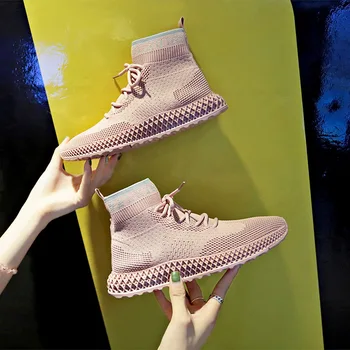 Women Flats Fashion Knitting Stretch Fabric Outdoor Athletic Socks Boot Flat Shoes for Male Female Casual Sneakers
Women Flats Fashion Knitting Stretch Fabric Outdoor Athletic Socks Boot Flat Shoes for Male Female Casual Sneakers