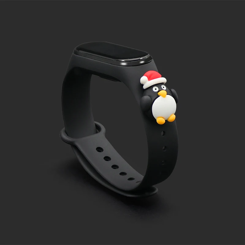 Силиконовый ремешок для Xiaomi band 6, мультяшная Рождественская серия, мягкий и удобный браслет, аксессуары для Xiaomi band 5 
Силиконовый ремешок для Xiaomi band 6, мультяшная Рождественская серия, мягкий и удобный браслет, аксессуары для Xiaomi band 5