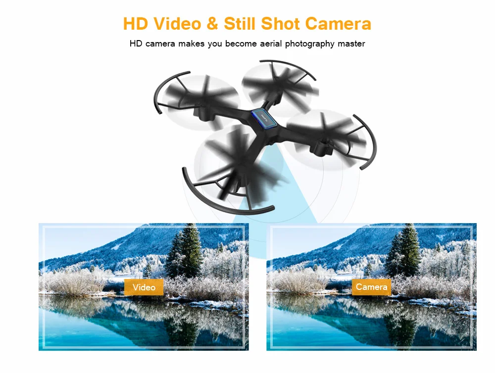 Flymax 2 WiFi Quadcopter 2.4G FPV Streaming Drone 