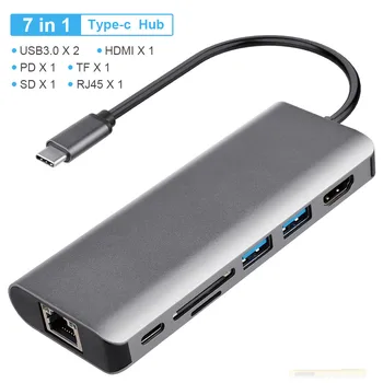 USB C HUB Portable Type-C to Multi USB 3.0 HUB HDMI Adapter Dock for MacBook Pro Air USB-C 3.0 Splitter Port Type C HUB
USB C HUB Portable Type-C to Multi USB 3.0 HUB HDMI Adapter Dock for MacBook Pro Air USB-C 3.0 Splitter Port Type C HUB