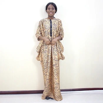 2019 Fashion African Batwing Sleeve Leopard Pattern Printed Fabric For Dress Plus Size 
2019 Fashion African Batwing Sleeve Leopard Pattern Printed Fabric For Dress Plus Size