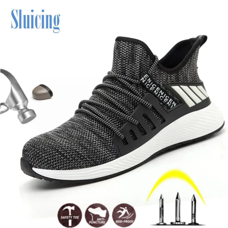 SLUICING Work Boots Construction Men's Outdoor Steel Toe Cap Shoes Men Puncture Proof High Quality Lightweight Safety Shoes
SLUICING Work Boots Construction Men's Outdoor Steel Toe Cap Shoes Men Puncture Proof High Quality Lightweight Safety Shoes