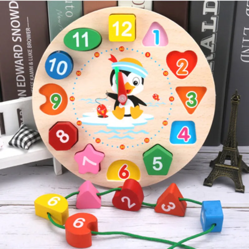 Montessori Cartoon Animal Educational Wooden Beaded Geometry Digital Clock Puzzles Gadgets Matching Clock Toy For Children Kids
Montessori Cartoon Animal Educational Wooden Beaded Geometry Digital Clock Puzzles Gadgets Matching Clock Toy For Children Kids