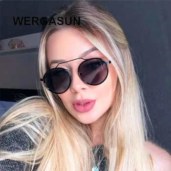 WERGASUN Vintage Round Metal Sunglasses Men Driving Black Retro Mirror Sun Glasses Lady Shade Sunglasses UV400 Oculos De Sol
WERGASUN Vintage Round Metal Sunglasses Men Driving Black Retro Mirror Sun Glasses Lady Shade Sunglasses UV400 Oculos De Sol