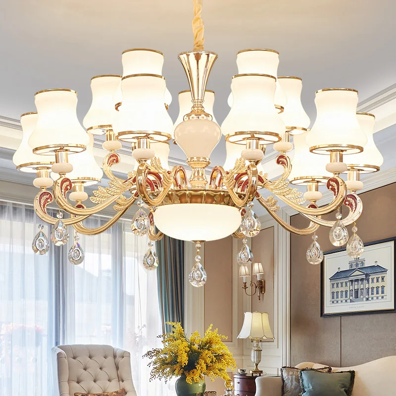 Modern Large Crystal Chandeliers Nordic Indoor Dining Room LED Chandelier Lighting Living Room Kitchen Ceiling Chandelier Lustre
Modern Large Crystal Chandeliers Nordic Indoor Dining Room LED Chandelier Lighting Living Room Kitchen Ceiling Chandelier Lustre