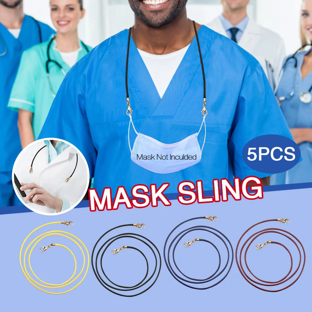 5PCS Doctors mask rope Adjustable Mask Lanyard Handy&Convenient Safety Mask Rest&Ear Holder Rope Anti-lost mask rope 40%
5PCS Doctors mask rope Adjustable Mask Lanyard Handy&Convenient Safety Mask Rest&Ear Holder Rope Anti-lost mask rope 40%