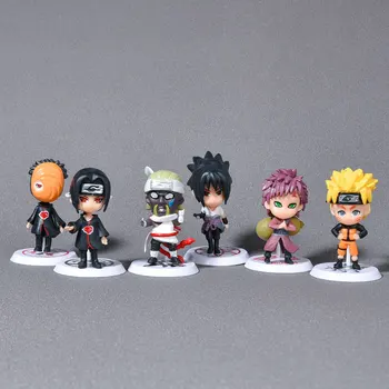 6 pcs/lot Mini Collectable Anime Naruto Action Figures Dolls Itachi Sasuke Gaara Model Figurine for Home Decoration Small Gift 
6 pcs/lot Mini Collectable Anime Naruto Action Figures Dolls Itachi Sasuke Gaara Model Figurine for Home Decoration Small Gift