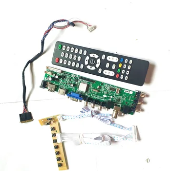 For LTN133AT17-305/701 LTN133AT23-801/001 panel 40Pin 1366*768 LVDS DVB digital HDMI VGA USB AV TV 3663 LCD Controller board Kit
For LTN133AT17-305/701 LTN133AT23-801/001 panel 40Pin 1366*768 LVDS DVB digital HDMI VGA USB AV TV 3663 LCD Controller board Kit