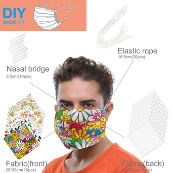 DIY Scarf Homemade Dustproof Printed Stretch Cotton Cloth Face Protective Mask Suitable For Adult and Children
DIY Scarf Homemade Dustproof Printed Stretch Cotton Cloth Face Protective Mask Suitable For Adult and Children