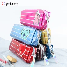 Caixa de caneta caixa de lápis saco bonito Multi Função nós nua ursos Double-Layer de volta para a escola lápis bolsa Para crianças Menina(China)