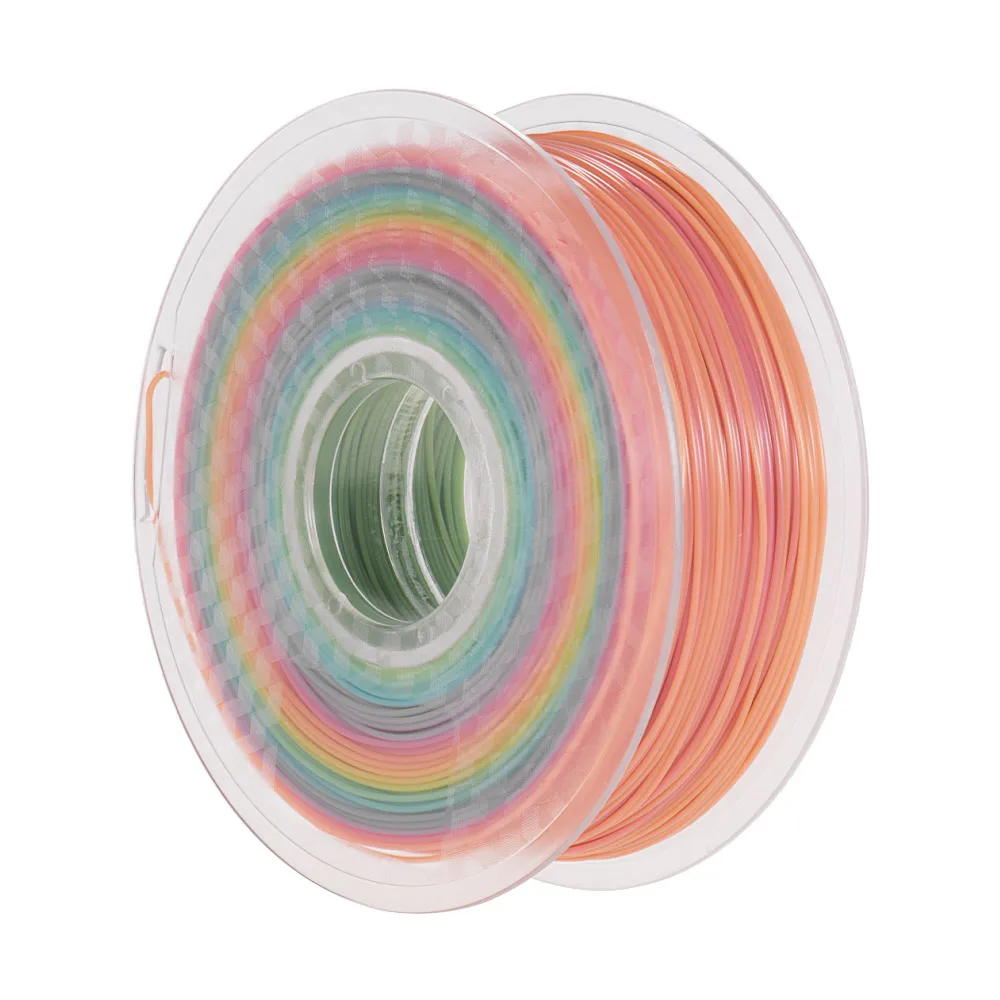 3D Printer PLA Filament 1.75mm Rainbow Multicolor Gradient Filament 1kg/2.2lbs Spool 11 Colors Combination Mixed Color
3D Printer PLA Filament 1.75mm Rainbow Multicolor Gradient Filament 1kg/2.2lbs Spool 11 Colors Combination Mixed Color