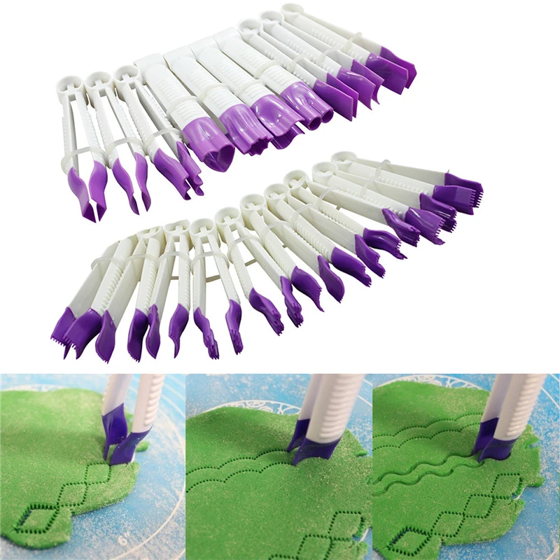 

Plastic Cake Lace Clip Fondant Crimper Tool Cake Rim Fondant Lace Mold Tweezers Cake Baking Decorating Tools