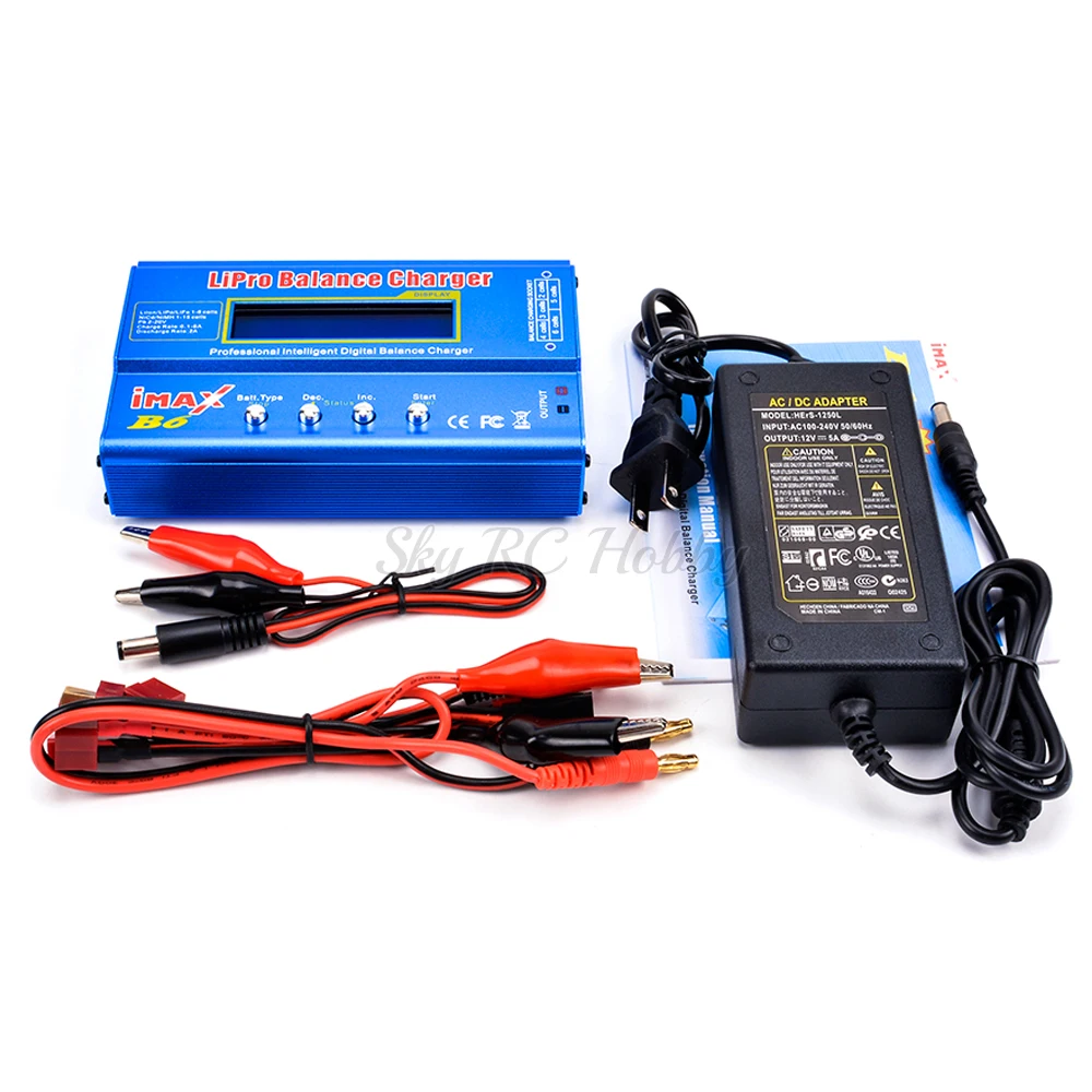 iMAX B6 Digital LCD Intelligent Digital Battery Balance Charger For RC Lipo NiMH Battery AC 12V 5A Adaptor Adapter EU / US Plug
iMAX B6 Digital LCD Intelligent Digital Battery Balance Charger For RC Lipo NiMH Battery AC 12V 5A Adaptor Adapter EU / US Plug