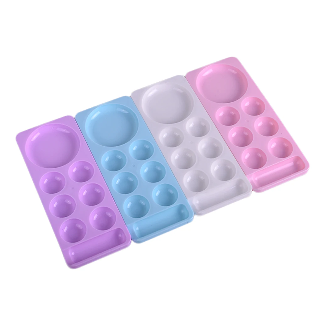 1pc 8 Dishes Plastic Nail Art Palette Acrylic UV Gel Polish Painting Drawing Color Pigment Holder Dish Glue Painting Plate LA623
1pc 8 Dishes Plastic Nail Art Palette Acrylic UV Gel Polish Painting Drawing Color Pigment Holder Dish Glue Painting Plate LA623