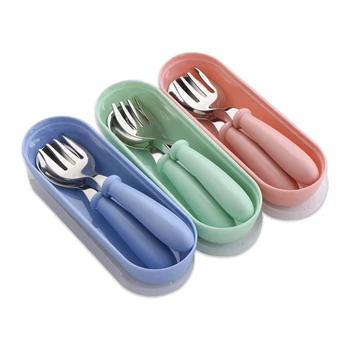 Baby Spoons Forks Tableware Set with Storage Box for Weaning and Learning to Use Cutlery Blue Green Pink
Baby Spoons Forks Tableware Set with Storage Box for Weaning and Learning to Use Cutlery Blue Green Pink