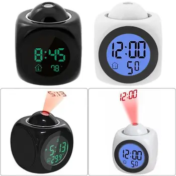LED Digital Projection Alarm Clock Temperature Humidity Voice Clock Time Date LCD Display Projector USB Charger Table Clock
LED Digital Projection Alarm Clock Temperature Humidity Voice Clock Time Date LCD Display Projector USB Charger Table Clock