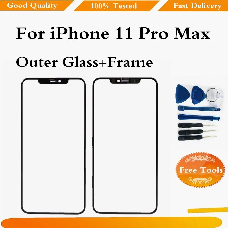 Front Screen Outer Glass Frame Bezel OCA For iPhone 11 Pro Max Screen Glass Replacement Repair Part
Front Screen Outer Glass Frame Bezel OCA For iPhone 11 Pro Max Screen Glass Replacement Repair Part