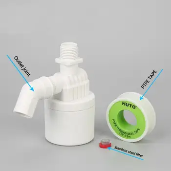 1/2'' Practical Water Level Control Durable Replacement Full Automatic Float Anti Corrosion Nylon Threaded Tool White Home 
1/2'' Practical Water Level Control Durable Replacement Full Automatic Float Anti Corrosion Nylon Threaded Tool White Home