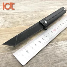 Ldt qwaiken rolamento de esferas tático faca dobrável 9cr18mov lâmina aço lidar com bolso facas ao ar livre caça faca resgate ferramentas edc(China)