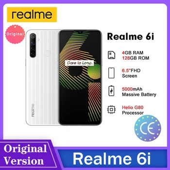 Realme 6i Smart Phone 4GB 128GB 5000mAh 18W Fast Charging HD Display 6.5 Inch 48MP High Pixel Camera Сотовый телефон Teléfono 
Realme 6i Smart Phone 4GB 128GB 5000mAh 18W Fast Charging HD Display 6.5 Inch 48MP High Pixel Camera Сотовый телефон Teléfono