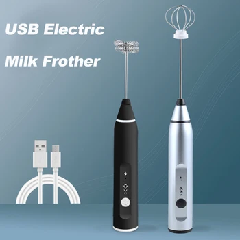 Electric Milk Frother Handheld Foam Coffee Machine with 2 Stainless Steel Spring Eggbeater Milk Foam Maker
Electric Milk Frother Handheld Foam Coffee Machine with 2 Stainless Steel Spring Eggbeater Milk Foam Maker