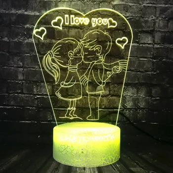 NEW Romantic I LOVE YOU 3D LED LAMP RGB BULB Night Light Boy Kiss Girl Table Bedroom Beside Decor Girlfriend Lover toy Props 
NEW Romantic I LOVE YOU 3D LED LAMP RGB BULB Night Light Boy Kiss Girl Table Bedroom Beside Decor Girlfriend Lover toy Props