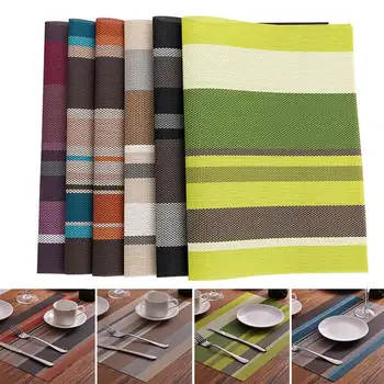 45x30cm Stripe Antiskid Heat Insulated Mat Dinning Table Bowl Dish Pad Placemat 2020
45x30cm Stripe Antiskid Heat Insulated Mat Dinning Table Bowl Dish Pad Placemat 2020