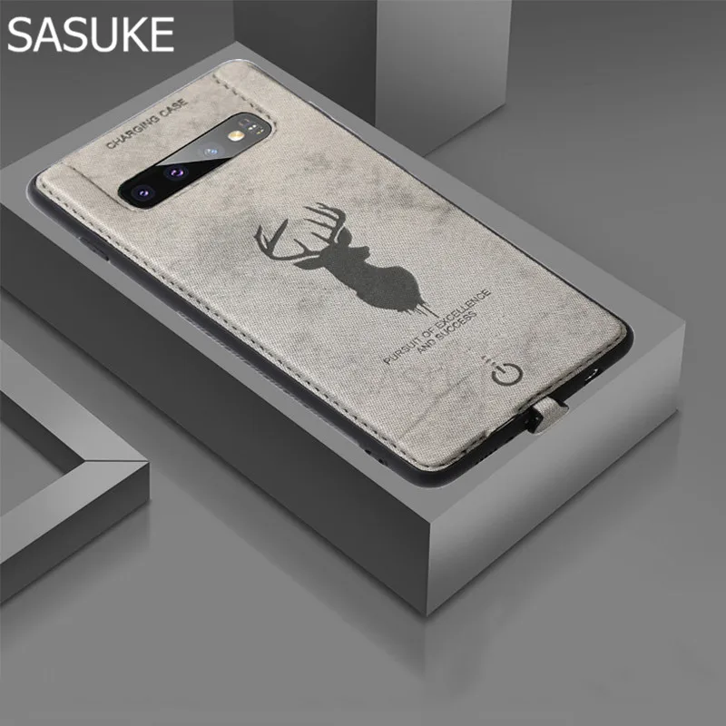 3600mAh Battery Charging Case For Samsung Galaxy S10 Plus Note 9 Elk Pattern Power Bank Cover Silicone Deer Shell Battery coque
3600mAh Battery Charging Case For Samsung Galaxy S10 Plus Note 9 Elk Pattern Power Bank Cover Silicone Deer Shell Battery coque