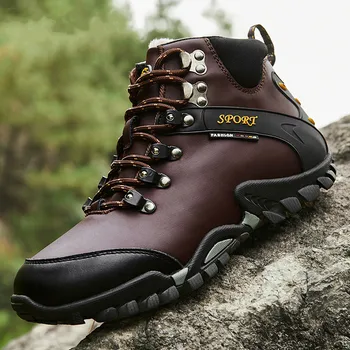 JX214 shoes men Winter Keep warm leather Boots Male Ankle Snow Boots Waterproof Warm Fur Tactical Boot Shoes Chaussure Homme 
JX214 shoes men Winter Keep warm leather Boots Male Ankle Snow Boots Waterproof Warm Fur Tactical Boot Shoes Chaussure Homme