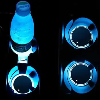 New 2Pcs Colorful LED Round Car Cup Holder Pad Mat USB Charging Bottle Coasters Car Cup Coaster Interior Accessories 
New 2Pcs Colorful LED Round Car Cup Holder Pad Mat USB Charging Bottle Coasters Car Cup Coaster Interior Accessories