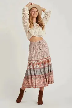 2020 Summer New Midi Skirts Femme Rayon Printing Boho Skirts A-line Low Waist Fashion Hippie Skirts Flower Pleated Chic Skirt 
2020 Summer New Midi Skirts Femme Rayon Printing Boho Skirts A-line Low Waist Fashion Hippie Skirts Flower Pleated Chic Skirt