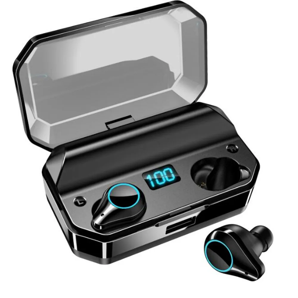 T9 2019 Largest Battay Capacity 7000mAh Bluetooth Earphone Power Bank Led Power Display Wireless Earbuds IPX7 Waterproof Headset
T9 2019 Largest Battay Capacity 7000mAh Bluetooth Earphone Power Bank Led Power Display Wireless Earbuds IPX7 Waterproof Headset