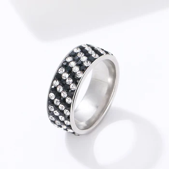 CACANA 4 Rows Crystal Stainless Steel Ring Women for Elegant Full Finger Love Wedding Engagement Rings Jewelry Men Gift R20
CACANA 4 Rows Crystal Stainless Steel Ring Women for Elegant Full Finger Love Wedding Engagement Rings Jewelry Men Gift R20