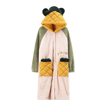 2020 Winter Women's Robe Home Clothes Flannel Sleepwear Thick Hooded Women's Pajamas Coat
2020 Winter Women's Robe Home Clothes Flannel Sleepwear Thick Hooded Women's Pajamas Coat