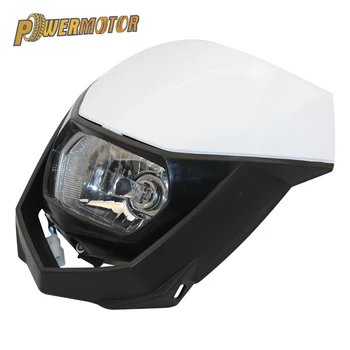 PowerMotor 35W Headlight Fairing White Off Road H4 Motorcycle Headlight Headlamp Streetfighter Enduro For Yamaha YZ YZF WR WRF
PowerMotor 35W Headlight Fairing White Off Road H4 Motorcycle Headlight Headlamp Streetfighter Enduro For Yamaha YZ YZF WR WRF