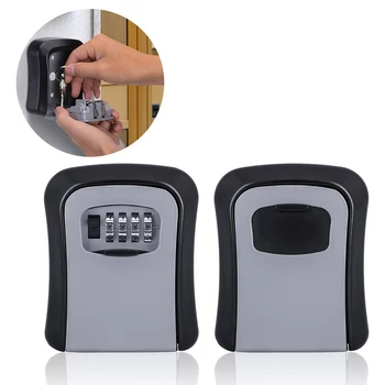 Indoor Outdoor 4 Digit Combination Lock Box Wall Mounted Aluminum alloy Key Safe Box Weatherproof Key Storage Lock Box
Indoor Outdoor 4 Digit Combination Lock Box Wall Mounted Aluminum alloy Key Safe Box Weatherproof Key Storage Lock Box
