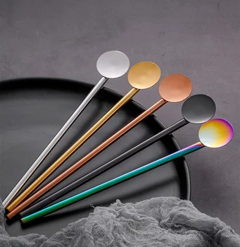 100pcs Creative Reusable Straw Spoon Stainless Steel Drinking Straw Cocktail Stirring Spoon Bar Tools WB1732 
100pcs Creative Reusable Straw Spoon Stainless Steel Drinking Straw Cocktail Stirring Spoon Bar Tools WB1732