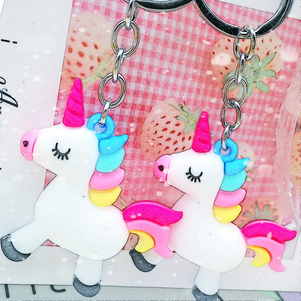 Cartoon unicorn key chain bag pendant accessories PVC plastic key chain to promote the promotion of small gift keychains HWASY
Cartoon unicorn key chain bag pendant accessories PVC plastic key chain to promote the promotion of small gift keychains HWASY