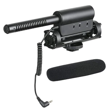 Condenser Video Recording Microphone for Nikon Canon Sony DSLR Camera, Vlogging Interview Microphone
Condenser Video Recording Microphone for Nikon Canon Sony DSLR Camera, Vlogging Interview Microphone