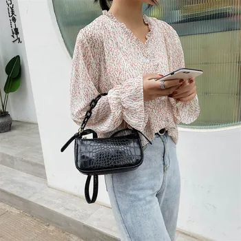 2020 Summer Chain Shoulder Handbags Travel Hand Bag Crocodile Pattern Solid Color PU Leather Small Armpit Bags For Women
2020 Summer Chain Shoulder Handbags Travel Hand Bag Crocodile Pattern Solid Color PU Leather Small Armpit Bags For Women
